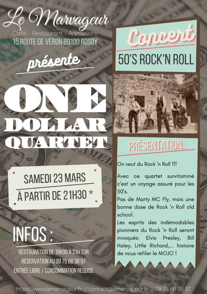 CONCERT ONE DOLLAR QUARTET