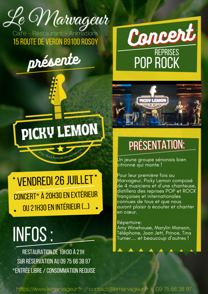 CONCERT picky lemon